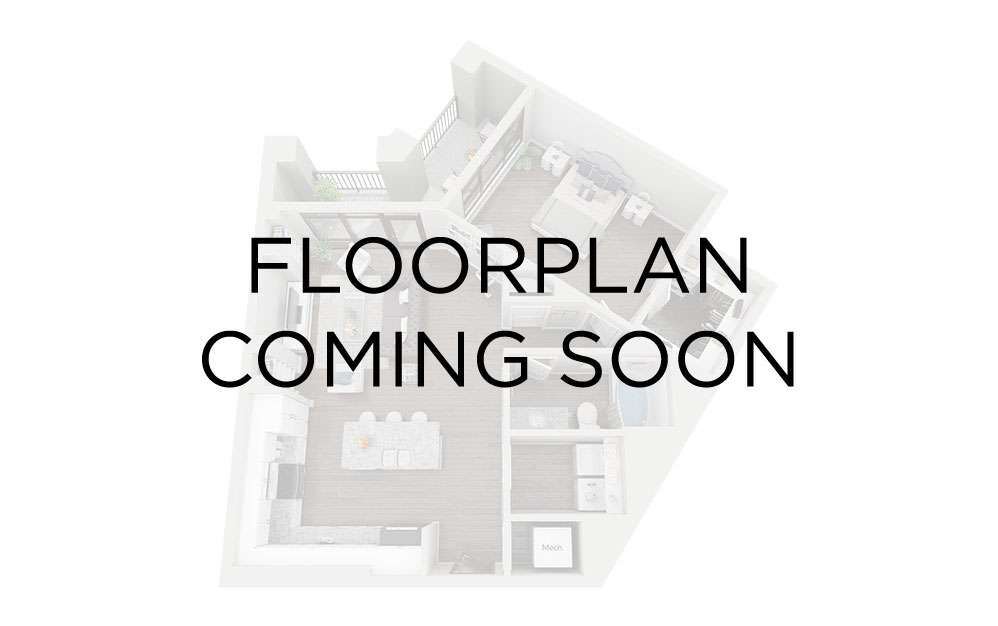 #S0306 - 1 bedroom floorplan layout with 1 bathroom and 627 square feet